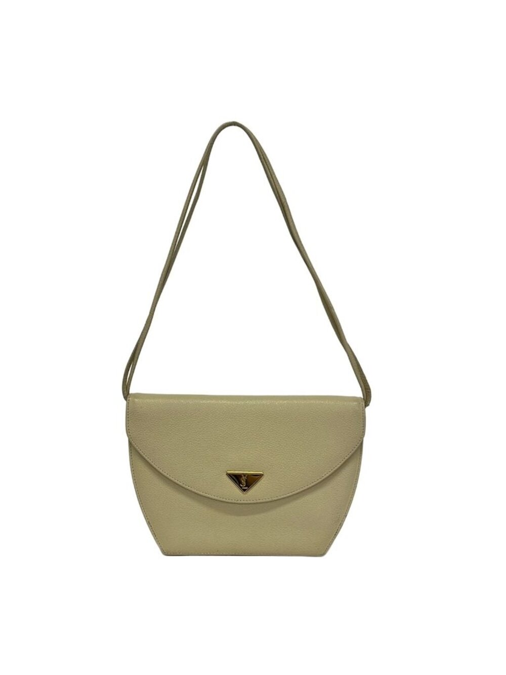 Saint Laurent Shoulder Bag Ivory Leather